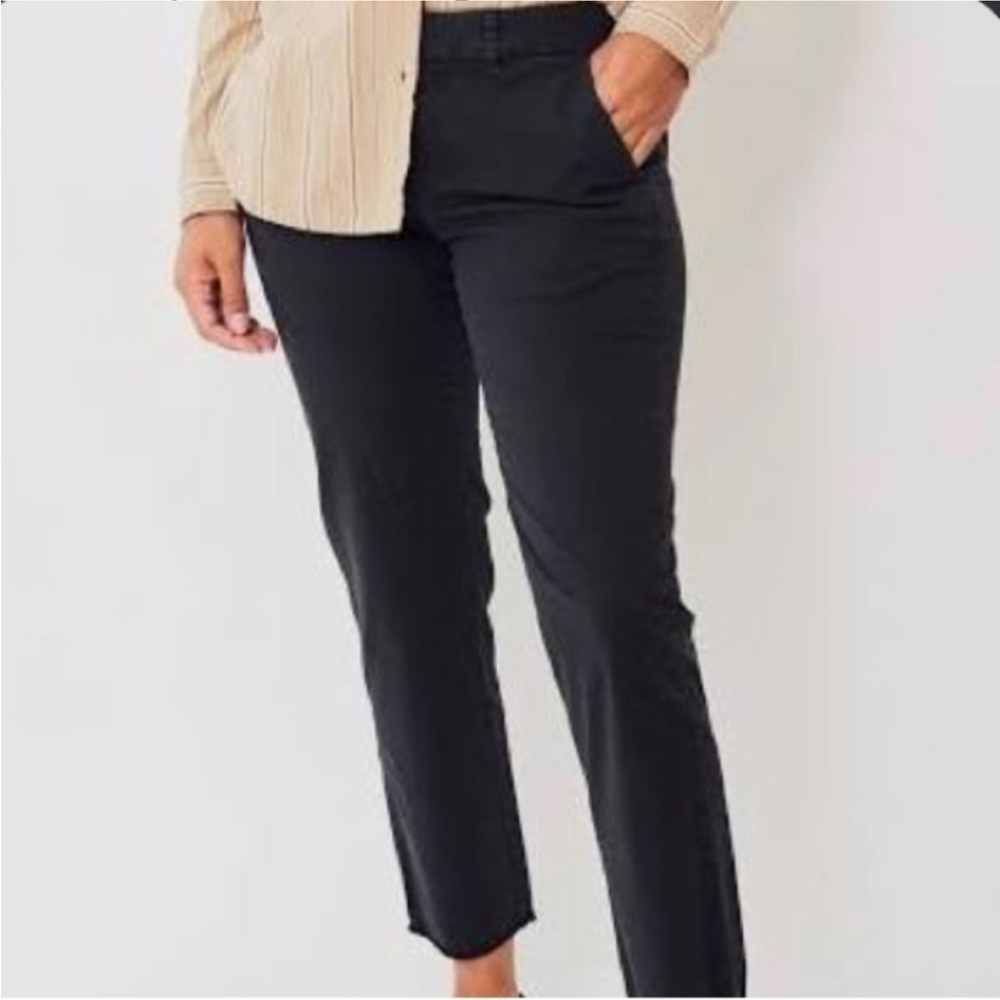 Closet closing Nili Lotan Charcoal East Hampton raw Hem Capri Pants Sz 2